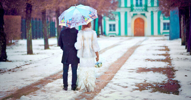 Свадьба зимой приметы